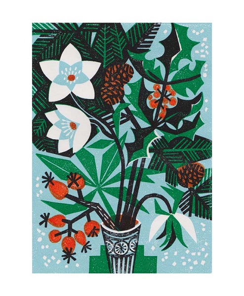 'Christmas Foliage' by Clare Curtis (A100w) NEW