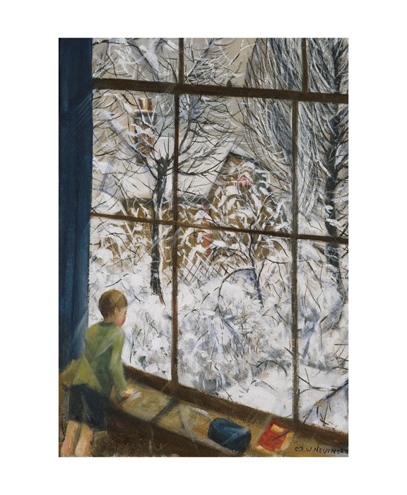 'Looking at the Snow' by Christopher Richard Wynne Nevinson 1889 - 1946 (A015w) 