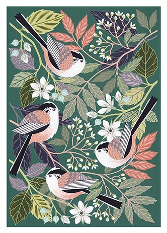 'Long-Tailed Tits' by Claire Tuxworth (T105) NEW 