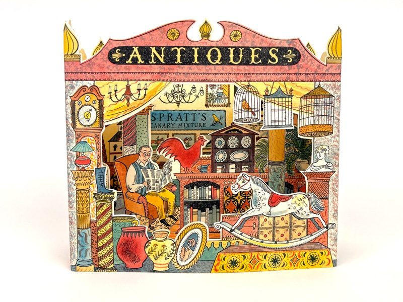 'Antiques Shop' 3D Card by Emily Sutton (AP058) NEW