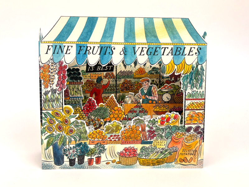 'Fine Fruits and Vegetables' 3D Card by Emily Sutton (AP059) NEW