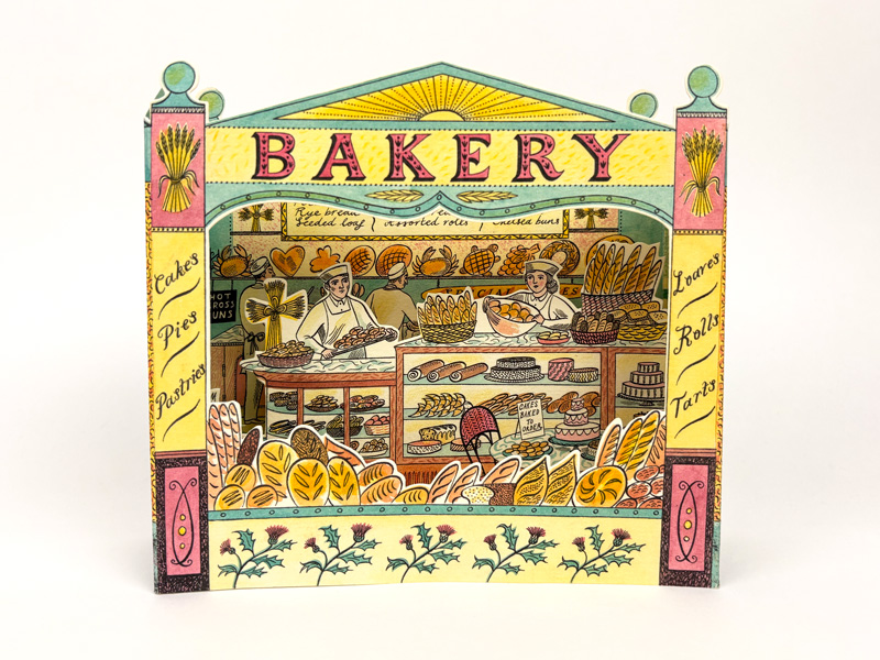 'Bakery' 3D Card by Emily Sutton (AP060) NEW