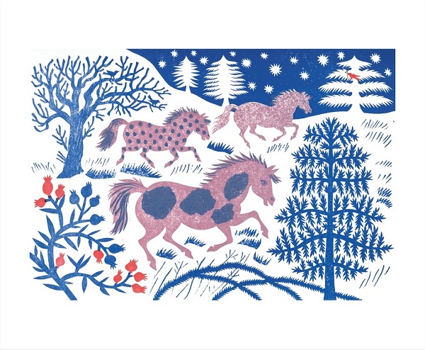 Snow Ponies by Emily Sutton (A267w) NEW 