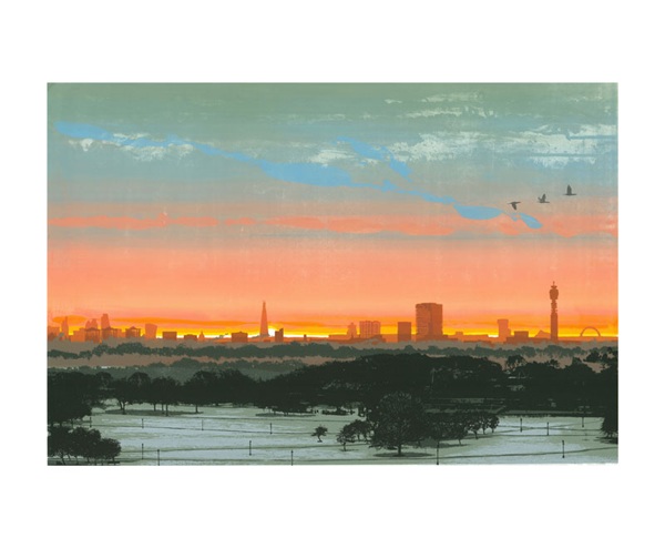 'First Light at Primrose Hill' by Emma Reynolds (A153) NEW 