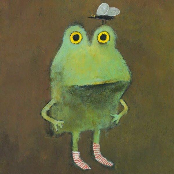 'Frog in Striped Socks' by Natalia Shaloshvili (C660) NEW 