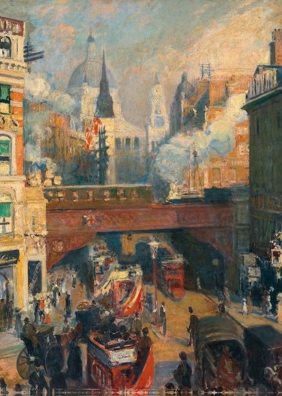 Ludgate Circus: Entrance to the City, c1910 by Jacques-Emile Blanche (1861 - 1942) (V214) The Tate Collection 