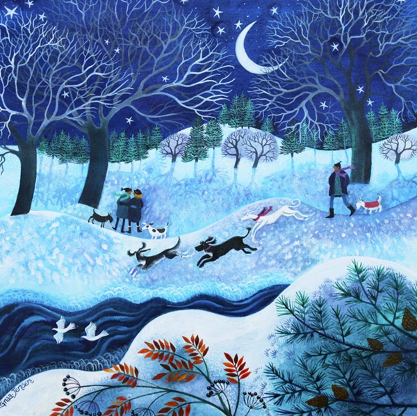 'Joyful Dogs' by Lisa Graa Jensen RI (Q282) 