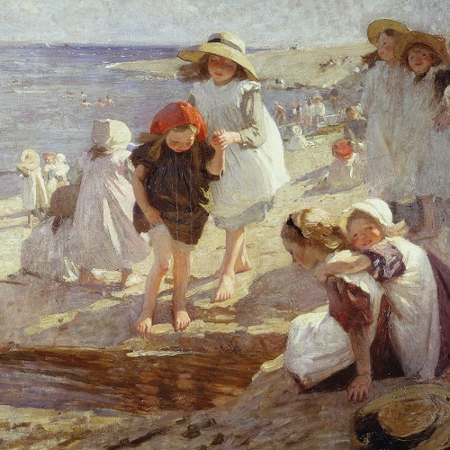 'The Beach' 1909 by Dame Laura Knight RA RWS (C048) NEW 