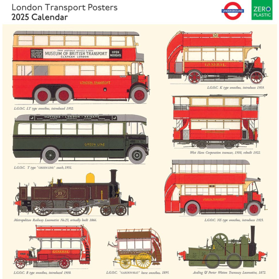 London Transport Posters 2025 Calendar (CAL09) Click image for calendar details 