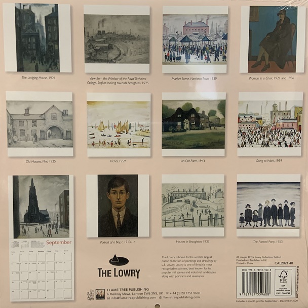 L.S. Lowry Wall Calendar 2021