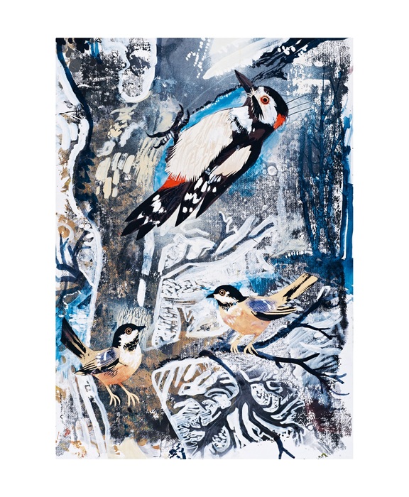 'Winter Woodpecker' by Mark Hearld (A205w) 
