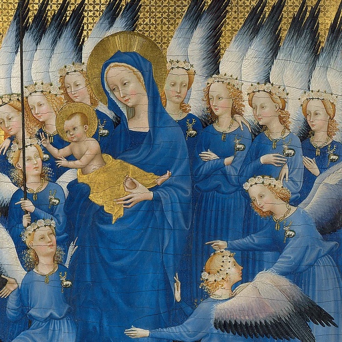 The Wilton Diptych c1935 (detail, right panel) (The National Gallery) (CX30) g3 (10 card wallet) NEW 