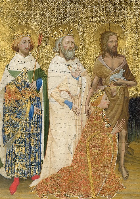 The Wilton Diptych c1935 (detail, left panel) (The National Gallery) (CX29) g3 (10 card wallet) NEW 