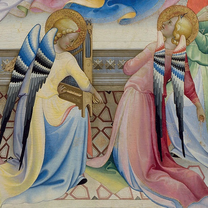 Lorenzo Monaco, The Coronation of the Virgin, 1414 (detail) (The National Gallery) (CX33) g3 (10 card wallet) NEW 