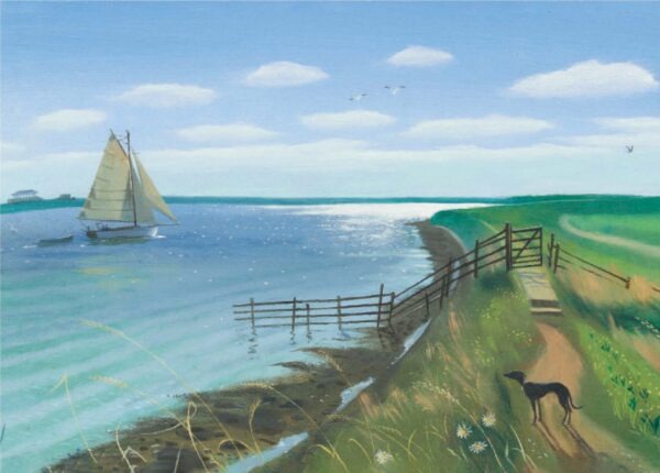 'Sparkling Light on the Water at Orford' by Nicholas Hely Hutchinson (B001) NEW