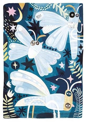 'Silk Worm Moths' by Nikki Pontin (T125) 