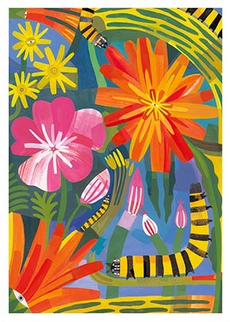 'Cinnabar Caterpillars' by Nikki Pontin (T129) NEW