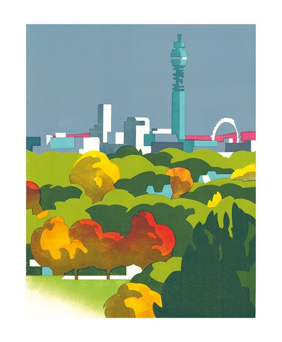 'West End from Primrose Hill II' by Paul Catherall (A179) 