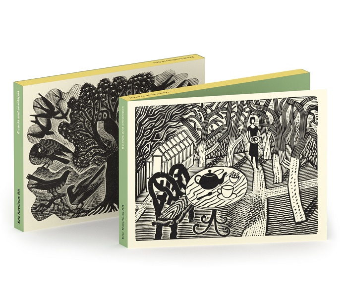 'Notecard Wallet' 3 x 2 designs by Eric Ravilious RA (Wood Engravings) (CN001) NEW