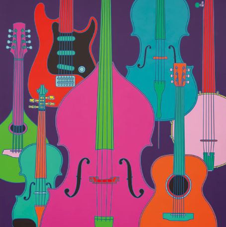 'Untitled (Strings)' 2022 by Michael Craig-Martin (C051) NEW 