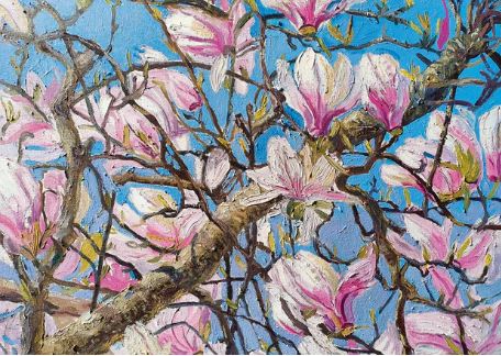 'Blue Sky Magnolia' 2023 by Susan Wilson (C056) NEW 