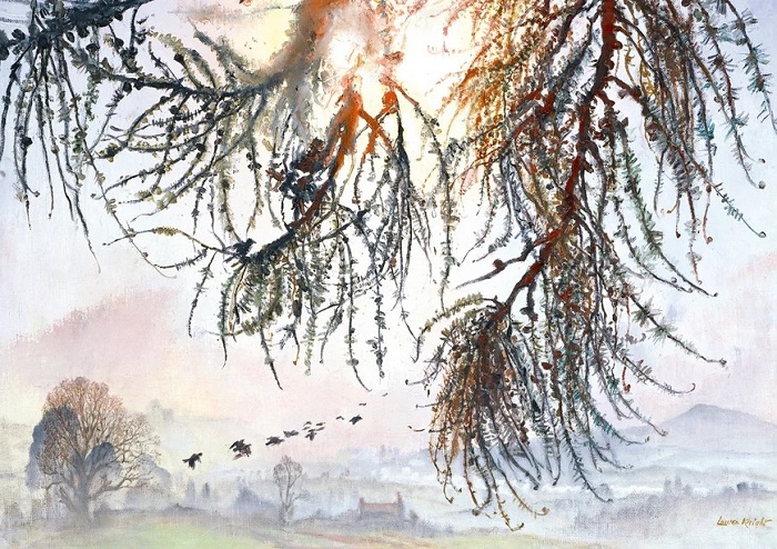 Dame Laura Knight RA 'A Misty Sunrise' (CX06) g2 (10 card wallet) NEW 