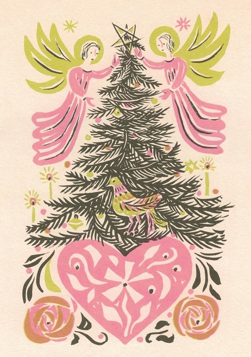 Ilonka Karasz 'Angels and Tree' (CX19) g1 (10 card wallet) NEW 