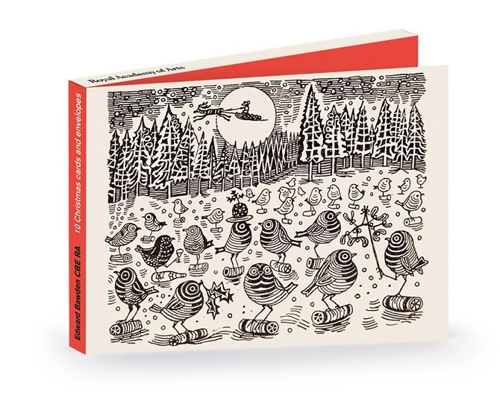 Edward Bawden RA 'Christmas Robins' (CX20) g1 (10 card wallet) NEW 