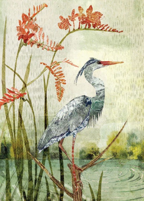 'Lakeside Heron' by Rachel Tappin (R376) 