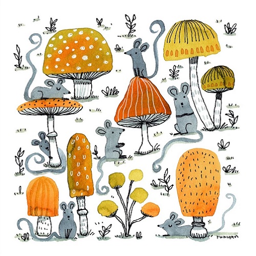 'Mushrooms' by Terry Runyan (T161) NEW