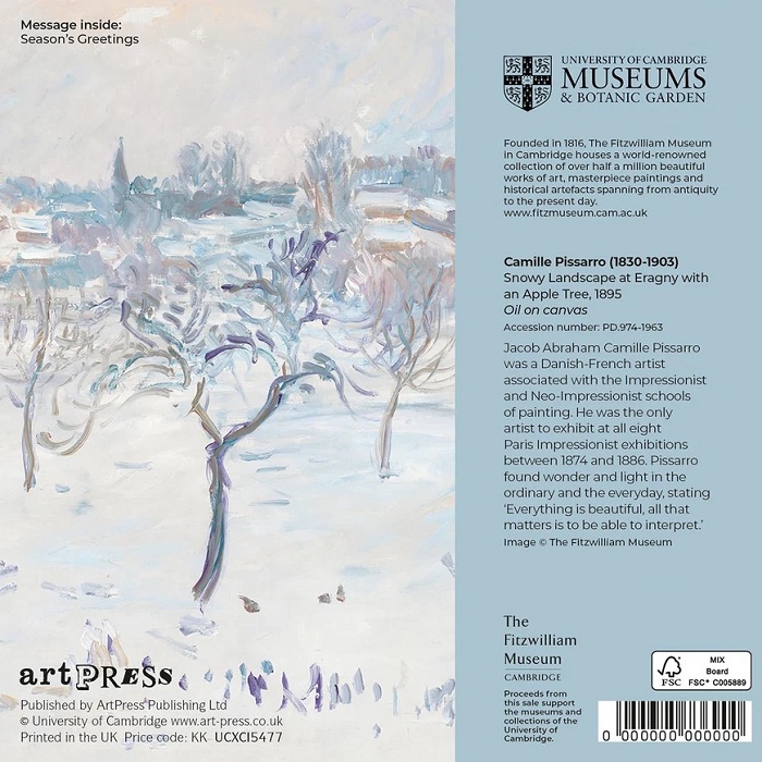 Camille Pissarro 'Snowy Landscape' UCAM (CX24) g2 (10 card wallet) NEW 