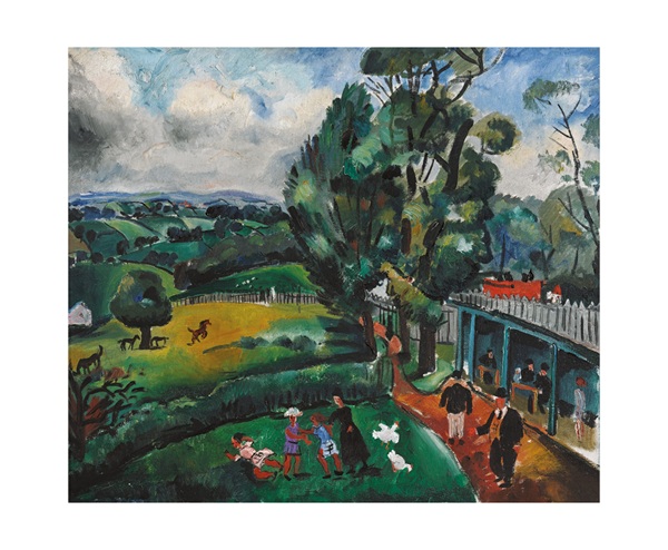 'Landscape with Figures' c1926 by Christopher Wood 1901 - 1930 (A168) 