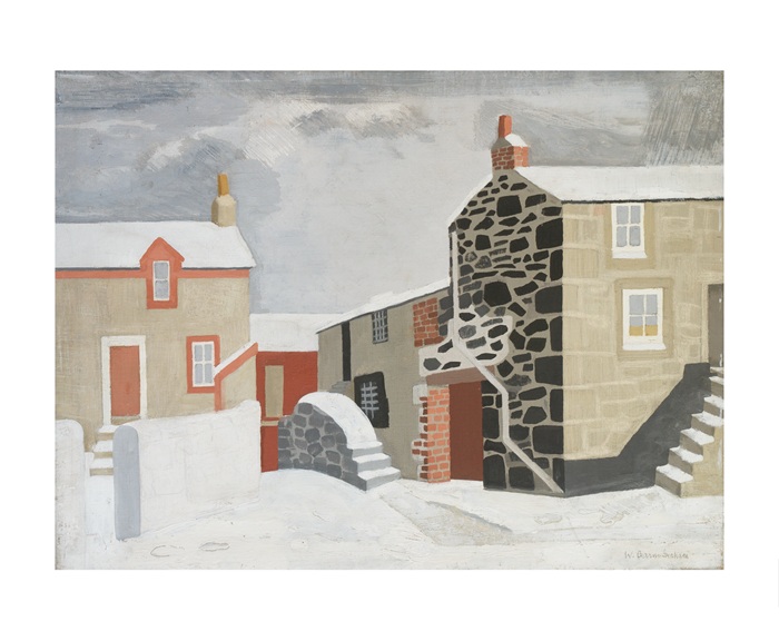 'Snow Scene St Ives' 1947 by Wilhelmina Barns-Graham 1912-2004 (A165w) 