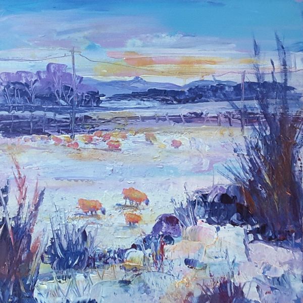 'Winter in Finzean, nr Banchory' by Joyce Borland (6 pack) (HX04) NEW 25% off listed price