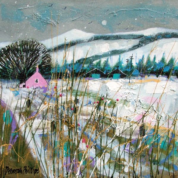 Snow Laden Sky near Alyth by Deborah Phillips (6 pack) (HX) NEW 