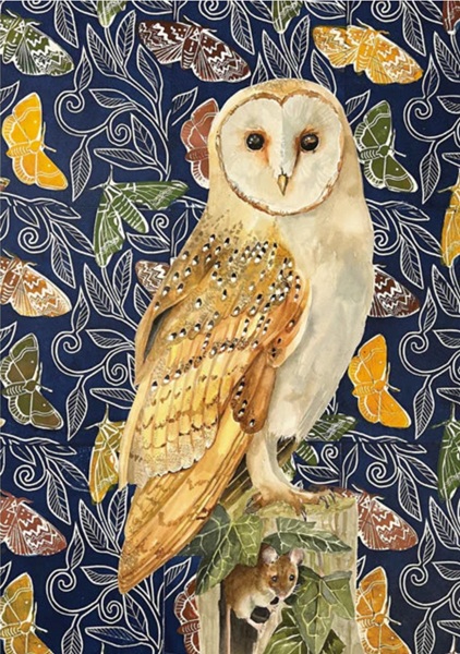 'Barn Owl with Mouse' by Celia Lewis (R359) NEW