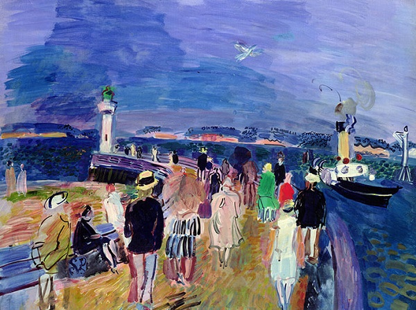 'The Pier at Honfleur' 1928 by Raoul Dufy (1877  -1953) (W003)  NEW