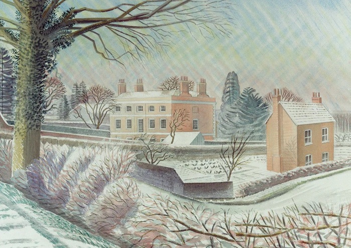Eric Ravilious 'Vicarage in the Snow' (CX05) g2 (10 card wallet) 