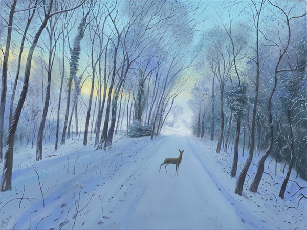 'Snow in the Morning' by Nicholas Heley Hutchinson (6 card pack) (BX05) g2 Christmas 
